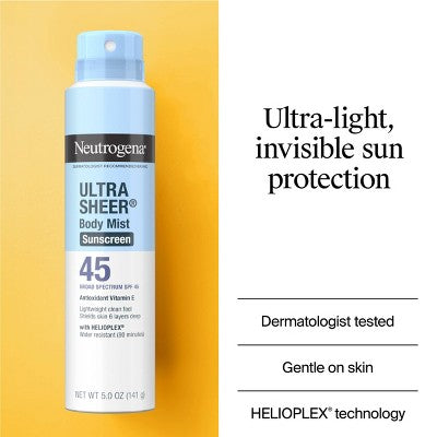 Neutrogena Ultra Sheer Spray Twin Pack SPF 45 - Imperfect Box