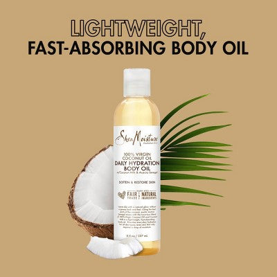 SheaMoisture Daily Hydration Coconut Body Oil 8 fl oz - Imperfect Container