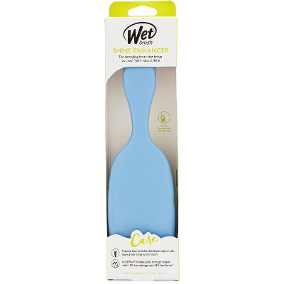 Wet Brush Shine Enhancer Hair Brush Between Wash Days to Distribute Natural Oils Solid Sky Blue - Imperfect Box
