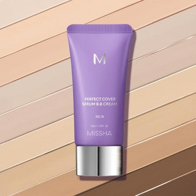 MISSHA M Perfect Cover Serum BB Cream #25 Warm Beige 1.18 fl oz - Imperfect Box