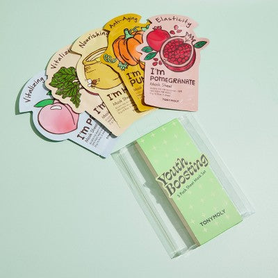 TONYMOLY Youth Boosting Sheet Mask Set - New