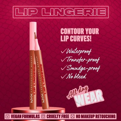 NYX Professional Makeup Lip Lingerie Lip Liner Stain 02 Naughty Nudes 0.03 fl oz - Imperfect Box
