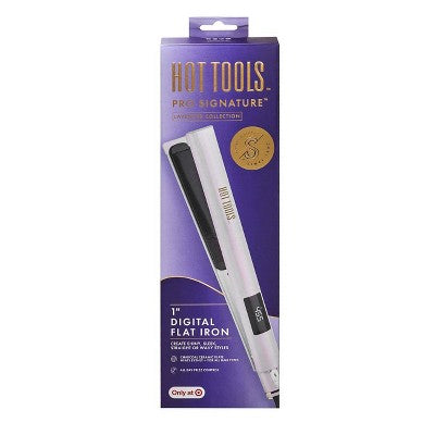 Hot Tools Pro Signature Collection Flat Hair Iron Lavender - Imperfect Box