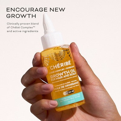 Cheribe Hair + Scalp Growth Oil with Chebe Complex + Rosemary Lightweight - New