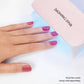 Dashing Diva Glaze Semi-Cured Gel Nail Polish Strips Starter Kit Powder Pink 32ct - New