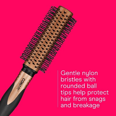 Conair Copper Pro Nylon Bristle Round Hair Brush Small Barrel All Hair - Imperfect Container