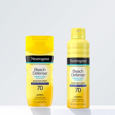 Neutrogena Beach Defense Sunscreen Lotion SPF 70 6.7 fl oz - Imperfect Container