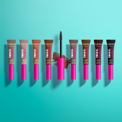 NYX Professional Makeup Thick It Stick It Brow Gel Mascara Black 0.23 fl oz - Imperfect Box