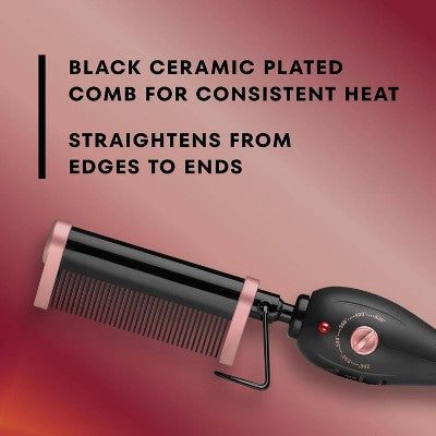 Gold N Hot Pressing and Styling Heated Straightening Brush - Imperfect Box