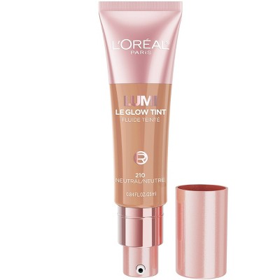 L'Oreal Paris Lumi Le Glow Tint Liquid Skin Tint 210 Neutral 0.84 fl oz - Imperfect Container