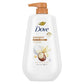 Dove Pamper Body Wash Pump Shea Butter & Vanilla 24hr Lotion-Soft Skin 30.6 fl oz - New