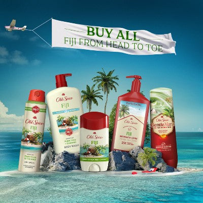 Old Spice Men's Fiji with Palm Tree Antiperspirant & Deodorant 2.6oz/2pk - New