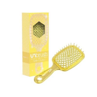 UNbrush Detangler Hair Brush Glitter Amber - New