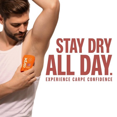 Carpe Men's 100H Sweat & Odor Control Antiperspirant Deodorant Amber Dusk 1.76oz - Imperfect Container