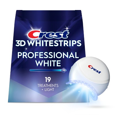Crest 3D Whitestrips Professional White with Light Teeth Whitening Kit 19 Treatments - Imperfect Box