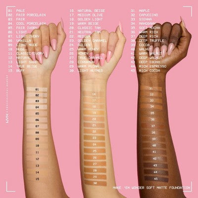 NYX Professional Makeup Make & Wonder 24H Soft Matte Foundation 10 Nude 1.01 fl oz - Imperfect Container