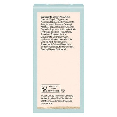 Honest Beauty Sensitive Skin Daily Calm Moisturizer 1.7 fl oz - Missing Box