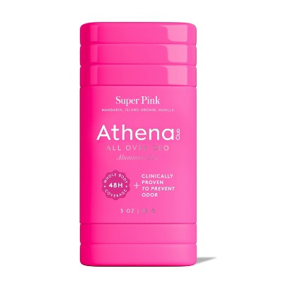Athena Club All Over Solid Deodorant Super Pink 3oz - New
