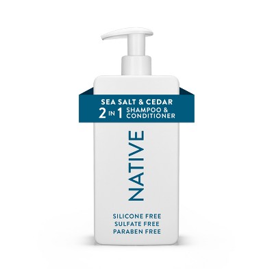 Native Sea Salt & Cedar  2-in-1 Shampoo & Conditioner  16.5 fl oz - New