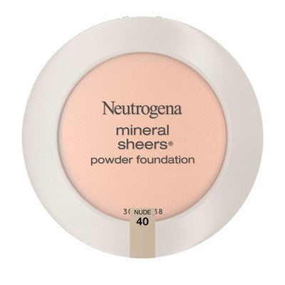 Neutrogena Mineral Sheers Compact Powder Foundation 40 Nude 0.34oz - New