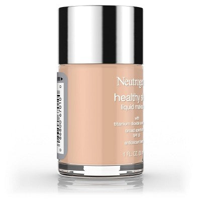 Neutrogena Healthy Skin Liquid Makeup Foundation; Broad Spectrum SPF 20 100 Natural Tan - Imperfect Container