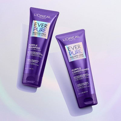 L'Oreal Paris EverPure Purple Shampoo & Conditioner Kit 6.8 fl oz - New