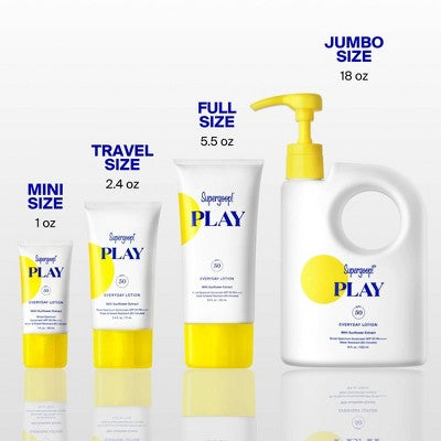 Supergoop! PLAY Everyday Hydrating Body & Face Sunscreen Lotion SPF 50 5.5 fl oz - New
