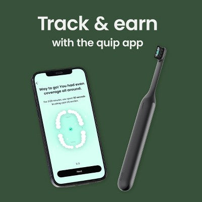 quip Ultra Next Generation Smart Sonic Electric Toothbrush Onyx - Imperfect Box