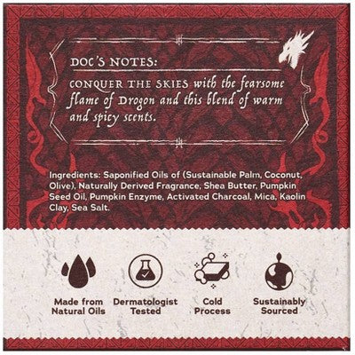 DR. SQUATCH Men's All Natural Bar Soap Dragon's Blaze 5oz - Imperfect Box