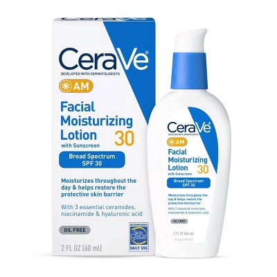 CeraVe Moisturizer Sunscreen AM Facial Lotion Normal to Dry SPF30 2oz - Imperfect Box
