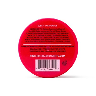 FRESH by Houston White Pomade for Curly Hair 3oz - New