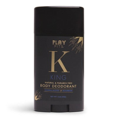 Play Pits King Natural Solid Deodorant 2.65oz - Imperfect Container