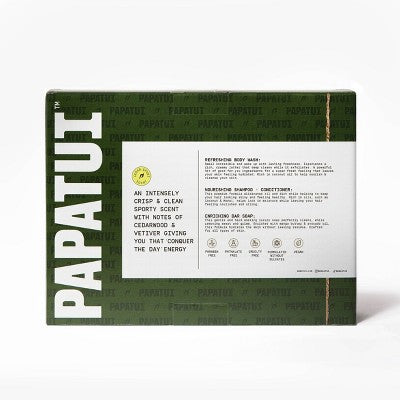 Papatui Men's Shower Pack Cedar Sport 3ct - Imperfect Box