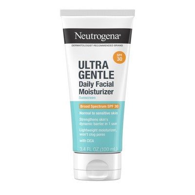 Neutrogena Ultra Gentle Daily Face Moisturizer SPF 30 3.4fl oz - New
