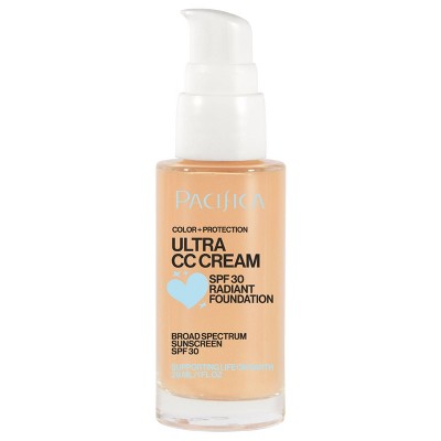 Pacifica Ultra CC Cream Radiant Foundation Natural/Medium 1 fl oz - Imperfect Box