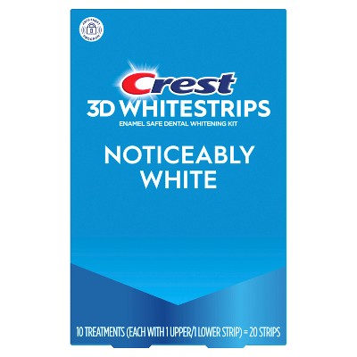 Crest 3DWhitestrips Noticeably White At-home Teeth Whitening Kit 10 Treatments - Missing Box