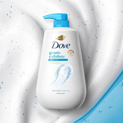 Dove Beauty Gentle Exfoliating Body Wash Pump 30.6 fl oz - Imperfect Container