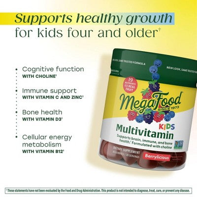 MegaFood Kids Multivitamin 60ct - New