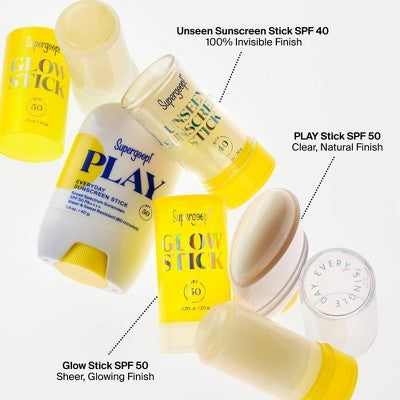 Supergoop! Glow Stick Dry Oil Sunscreen for Face and Body SPF 50 0.7oz - New