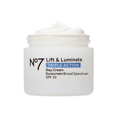 No7 Lift & Luminate Triple Action Day Cream with SPF 30 1.69 fl oz - Imperfect Box