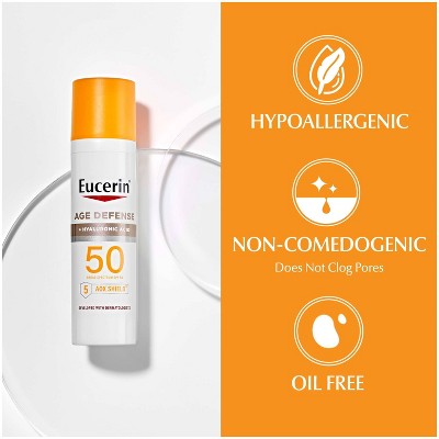 Eucerin Age Defense Face Sunscreen Lotion SPF 50 2.5 fl oz - Missing Box