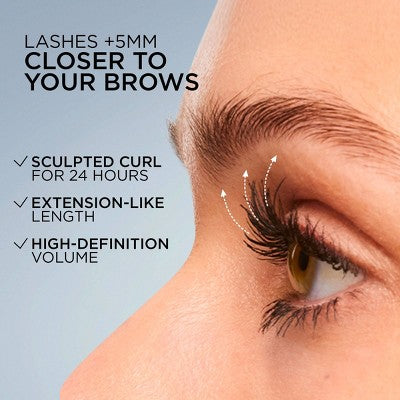 L'Oreal Paris Extensionist Curling & Lengthening Mascara Black Washable 994 0.41 fl oz - Imperfect Box