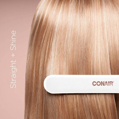 Conair Double Ceramic Flat Iron White 1" - Imperfect Box