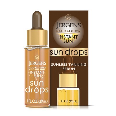 Jergens Natural Glow Instant Sun Drops Tanners 1 fl oz - New