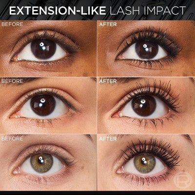 L'Oreal Paris Extensionist Curling & Lengthening Mascara Black Waterproof 997 0.41 fl oz - New