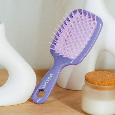 UNbrush Detangler Hair Brush Lavender Dark Purple - Imperfect Box