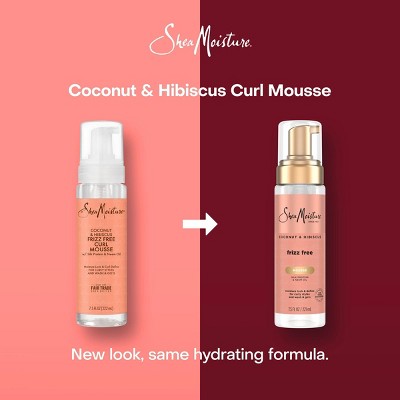 SheaMoisture Coconut and Hibiscus Frizz-Free Curl Mousse 7.5 fl oz - Missing Lid