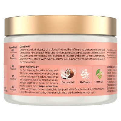 SheaMoisture Coconut and Hibiscus Curl Enhancing Smoothie 12oz - New