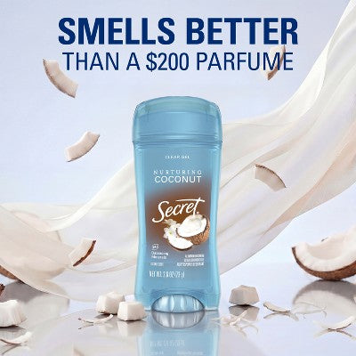 Secret Fresh Clear Gel Antiperspirant & Deodorant Coconut Scent 2pk/2.6oz - Imperfect Container
