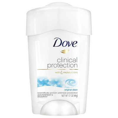 Dove Beauty Clinical Protection Original Clean Women's Solid Antiperspirant & Deodorant Stick 1.7oz - Imperfect Box